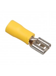Клемма кабельная желтая F 6.3 x 0.8 мм (100 шт)