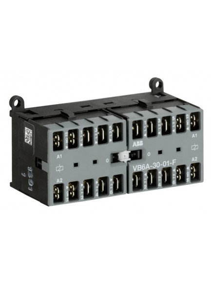 Миниконтактор реверсивный ABB VB6A-30-01-F 9A (400В AC3) катушка 24 В АС