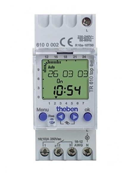 Таймер цифровой Theben TR-610-TOP (250 В, 16 А)