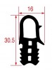 Уплотнитель двери для печи MKN (480 х 610 мм)